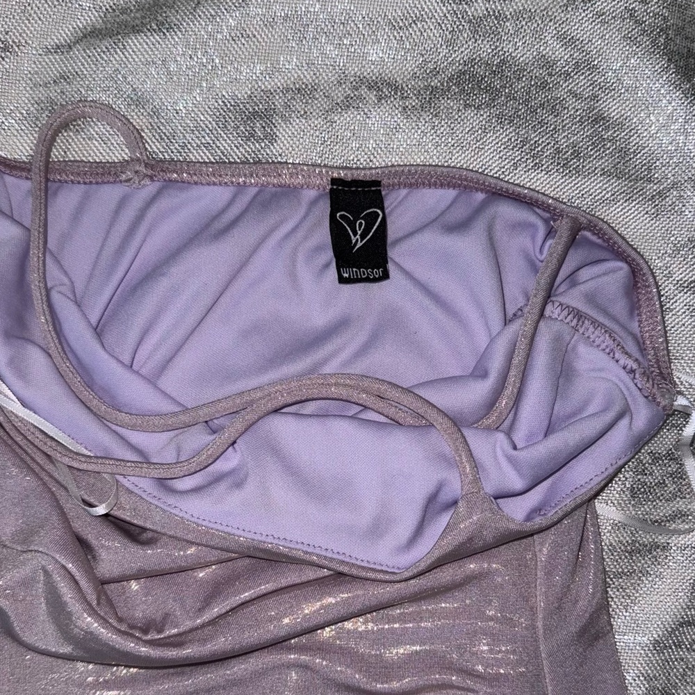 Windsor Glitter HOCO Dress in lilac - Picture 3 of 3